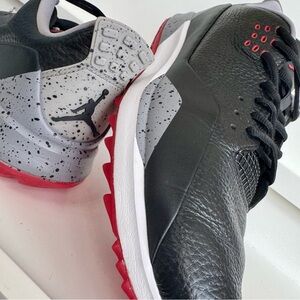 Nike Air Jordan ADG 3 Golf Men Sz 10.5 “Bred” Black Fire-Cement Grey CW7242-001